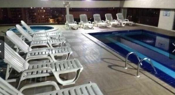 Apartamento tipo Flat Palladium Service São Vicente Esterno foto